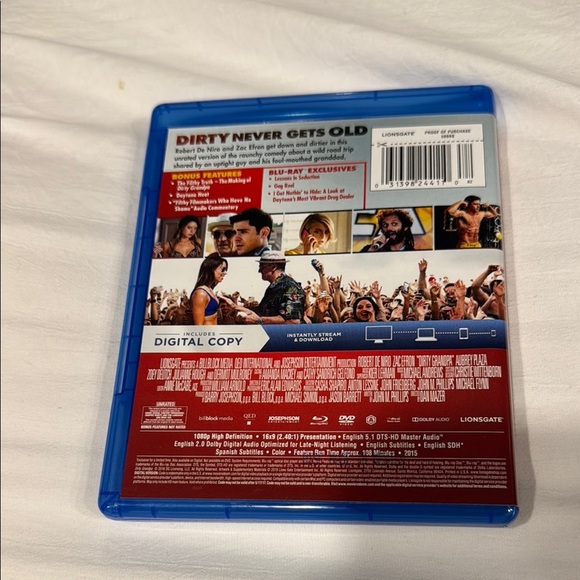7 MOVIES/50$ Dirty Grandpa Blu-ray DVD Digital - Picture 2 of 4